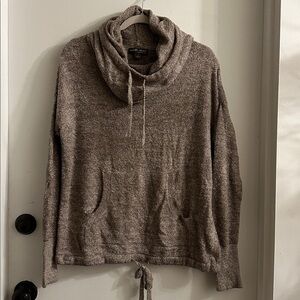 Barefoot Dreams Cozychic Lite Hoodie Sweater small Pullover Cowl Neck Soft